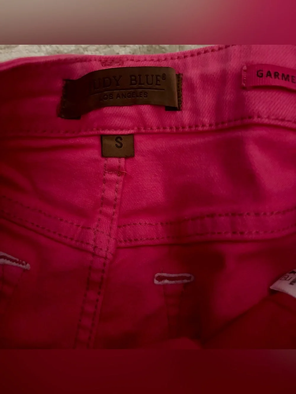 Judy Blue Hot Pink Cut Off Shorts